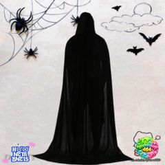 Áo choàng dài mũ trùm đầu Halloween - Trang phục hóa trang độc đáo cho bữa tiệc và sự kiện cosplay, phù hợp cho mọi chiều cao.