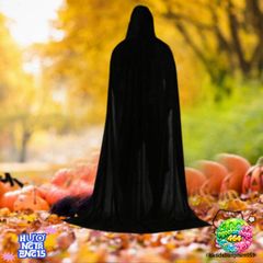 Áo choàng dài mũ trùm đầu Halloween - Trang phục hóa trang độc đáo cho bữa tiệc và sự kiện cosplay, phù hợp cho mọi chiều cao.