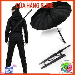 Ô Dù Che Mưa Katana 16 Nan - Phụ Kiện Thời Trang Cán Giống Kiếm Nhật, Chất Liệu Polyester Bền Bỉ, Thiết Kế Độc Đáo, Thời Thượng