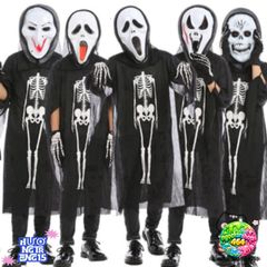 Bộ Trang Phục Xương Ma Đen Kèm Mặt Nạ - Hóa Trang Halloween Độc Đáo, Siêu Nổi Bật Cho Tiệc Hóa Trang