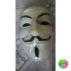Mặt Nạ Hacker Guy Fawkes Đèn LED 7 Màu - Mặt Nạ Anonymous Thể Thao Sáng Tạo - Quà Tặng Độc Đáo cho Fan Hâm Mộ V for Vendetta