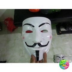 Mặt Nạ Hacker Guy Fawkes Đèn LED 7 Màu - Mặt Nạ Anonymous Thể Thao Sáng Tạo - Quà Tặng Độc Đáo cho Fan Hâm Mộ V for Vendetta