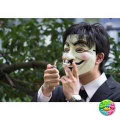 Mặt Nạ Hacker Guy Fawkes Đèn LED 7 Màu - Mặt Nạ Anonymous Thể Thao Sáng Tạo - Quà Tặng Độc Đáo cho Fan Hâm Mộ V for Vendetta