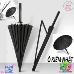 Ô Dù KATANA Cán Kiếm Nhật Đen Mờ - Phim Chiến Binh Samurai, Chất Liệu Cao Cấp, Bảo Vệ Mưa, Kiểu Dáng Độc Đáo, Thời Trang Nổi Bật