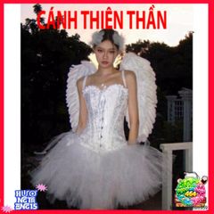 Cánh Thiên Thần Cosplay Lông Vũ Độc Đáo Cho Người Lớn - Phụ Kiện Thời Trang Ấn Tượng Cho Halloween và Sự Kiện