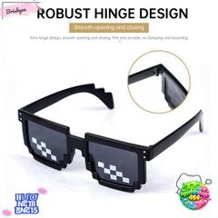 Kính Mosaics Thug Life - Kính Mát Dancer Pixel Disco Thời Trang, Bảo Vệ UV400, Phong Cách Cá Tính cho Tiệc Tùng và Du Lịch