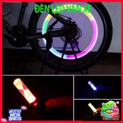 Đèn LED Trang Trí Lốp Xe Đạp 7 Màu - Nắp Van Bơm Hơi Tự Động Sáng Khi Chạy, Phụ Kiện An Toàn Và Thời Trang Cho Xe Đạp