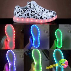 Giày Phát Sáng LED Nét Nhạc - Giày Thời Trang Nam Nữ 7 Màu Sắc Chống Nước, Phù Hợp Cho Tiệc, Sự Kiện, Gợi Ý Quà Tặng Thú Vị