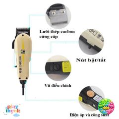 Tông Đơ Cắt Tóc Chuyên Nghiệp Chaoba 808A Có Dây - Máy Cạo Tóc Điện 10W, An Toàn Cho Gia Đình và Trẻ Em