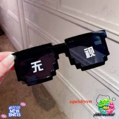 Kính Mắt Thug Life 6 Chấm Đen - Kính Mát Cá Tính Dành Cho Fan Hâm Mộ Streetwear, Phong Cách Thời Trang Nữ