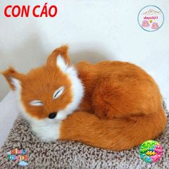 Cáo Bông Hoạt Tính Chó Mèo 99% Giống Thật - Thú Bông Khử Mùi Than Hoạt Tính Trang Trí Ô Tô Đáng Yêu 28x20cm