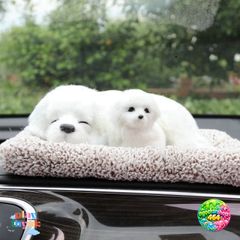 Thú Bông Mèo Lọc Mùi Than Hoạt Tính - Phụ Kiện Trang Trí Ô Tô, Khử Mùi Không Khí, Thiết Kế Ngộ Nghĩnh, Dễ Thương Cho Xe Hơi