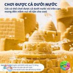 Cát Động Lực Mideer An Toàn Kèm Khuôn Dụng Cụ - Cát Trọng Lực Dẻo Tạo Hình Magic Sand Play Cho Bé 3+