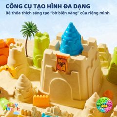 Cát Động Lực Mideer An Toàn Kèm Khuôn Dụng Cụ - Cát Trọng Lực Dẻo Tạo Hình Magic Sand Play Cho Bé 3+