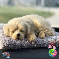 Thú Bông Chó Mèo Vàng Mượt Khử Mùi - Lõi Than Hoạt Tính Hút Ẩm Trang Trí Ô Tô Đáng Yêu và Dễ Thương