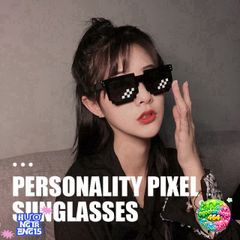 Kính Râm Khảm Pixel Disco Unisex - Chống UV400, Thiết Kế Thời Trang, Phụ Kiện Du Lịch và Tiệc Tùng