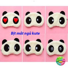 Bịt Mắt Ngủ Hình Gấu Trúc Kute - Tiện Ích Chống Mát cho Giấc Ngủ Thoải Mái và Dễ Thương