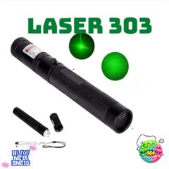 Đèn Laser PIN 303 Tia Xanh/Đỏ Sáng 5mW - Đèn Pin Laser Công Suất Lớn Siêu Sáng Kèm Bộ Sạc USB & Pin, Phạm Vi Chiếu Xa
