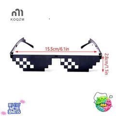 Kính Mát Khảm Retro Độc Đáo - Thiết Kế Thời Trang Cho Game Thủ - Bảo Vệ Mắt Chống Tia UV, Nhiều Màu Sắc