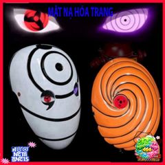 Khẩu Trang Sharingan Sasuke Phát Sáng - Quà Tặng Cosplay Fan Naruto Tobi Uchiha Obito Hấp Dẫn