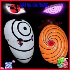 Khẩu Trang Sharingan Sasuke Phát Sáng - Quà Tặng Cosplay Fan Naruto Tobi Uchiha Obito Hấp Dẫn