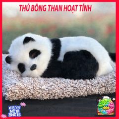Gấu Đôi Panda Mẹ Con - Phụ Kiện Trang Trí Xe Hơi Với Lõi Than Hoạt Tính Khử Mùi, Dễ Thương Cho Không Gian Trong Lành
