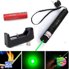 Bút Laser 303 Chống Nước - Đèn Laser Xanh Lá Sạc Lại 3km, Chiếu Sáng Trình Chiếu và Du Lịch, Đèn Thuyết Trình Siêu Sáng 350lm