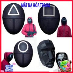 Mặt Nạ Cosplay Squid Game - Phụ Kiện Thời Trang Độc Đáo cho Halloween, Tiệc Hóa Trang và Sự Kiện Anime