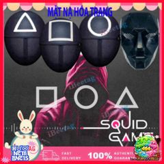 Mặt Nạ Cosplay Squid Game - Phụ Kiện Thời Trang Độc Đáo cho Halloween, Tiệc Hóa Trang và Sự Kiện Anime
