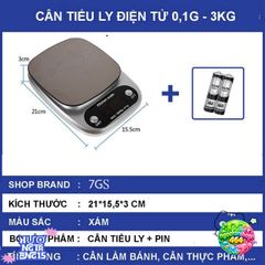 Cân Điện Tử Bàn 3KG & 5KG - Cân Chính Xác Cao Dùng Pin Tiện Lợi Cho Bếp Gia Đình, Cân Thực Phẩm, Gạo, Gia Vị