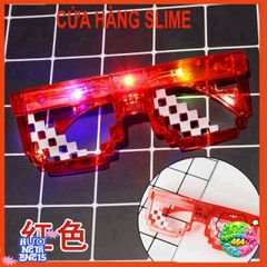 Kính Mắt Thời Trang LED MINECRAFT 6 Chấm - Kính Thug Life Độc Đáo Dành Cho Fan Game, Phong Cách Cool Ngầu