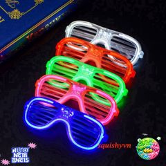 Kính Rèm LED Thug Life Phát Sáng Nhiều Màu - Kính Dạ Quang Độc Đáo Cho Tiệc Tùng, Buổi Hòa Nhạc và KTV