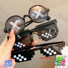 Kính Mắt Thug Life 6 Chấm MINECRAFT - Kính Thời Trang Nam Nữ Phong Cách Đẳng Cấp, Bảo Vệ UV, Nhiều Màu Sắc