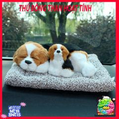 Túi Bông Hình Cún Đôi Đen Vàng - Khử Mùi, Lọc Không Khí Xe Hơi & Thú Cưng - Phụ Kiện Dễ Thương Cho Không Gian Sống Trong Lành