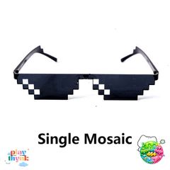 Kính Mát Hip-hop 8 Bit Pixel UV400 Cho Nam Nữ - Phong Cách Thời Trang Đẳng Cấp Game Thủ