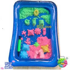 Cát Mềm Biglove - 1kg, Dẻo Tạo Hình Nhiều Màu, Vệ Sinh Dễ Dàng, An Toàn Cho Trẻ Em, Đồ Chơi Sáng Tạo