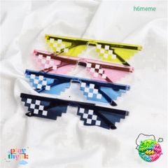 Kính Mát Vuông Thug Life Hài Hước Unisex - Phong Cách Hip Hop Thời Trang Cho Nam Nữ