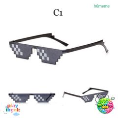 Kính Mát Vuông Thug Life Hài Hước Unisex - Phong Cách Hip Hop Thời Trang Cho Nam Nữ