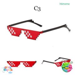 Kính Mát Vuông Thug Life Hài Hước Unisex - Phong Cách Hip Hop Thời Trang Cho Nam Nữ