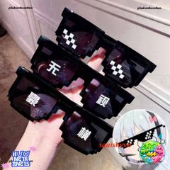 Kính Mát Thuglife 6 Chấm MINECRAFT - Kính Râm Thời Trang Nam Nữ, Màu Sắc Rực Rỡ Cho Phong Cách Thug Life
