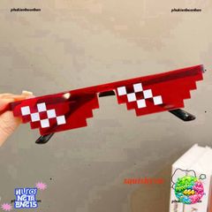 Kính Mát Thuglife 6 Chấm MINECRAFT - Kính Râm Thời Trang Nam Nữ, Màu Sắc Rực Rỡ Cho Phong Cách Thug Life