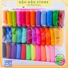 Đất Sét Nhật Bản Softclay Tự Khô Cao Cấp - Bộ 36 Màu Sáng Tạo Trang Trí & Nặn Mô Hình Cho Trẻ Em