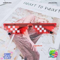 Gọng Kính Thug Life 8-Bit - Phụ Kiện Thời Trang Cá Tính Cho Gamer, Chống Tia UV, Quà Tặng Độc Đáo Ngày Valentine