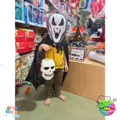 Mặt Nạ Halloween Ma Trắng - Phụ Kiện Hóa Trang Lễ Hội Cho Người Lớn và Trẻ Em, Đẹp và Độc Đáo
