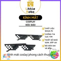 Kính Mặt Nạ Thug Life Siêu Ngầu - Kính Mát Cosplay Dày Chắc Chắn, Phong Cách Thời Thượng cho Trẻ Em
