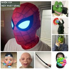 Mặt Nạ Halloween Phù Thủy Đầu Cá Xanh - Silicone Không Độc Hại, Hóa Trang Quái Vật Vui Nhộn, Đạo Cụ Cosplay