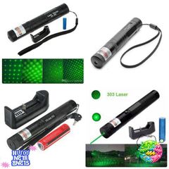 Đèn Pin Laser 303 - Đèn Chiếu Ánh Sáng Xanh Lục Thông Minh, Pin Sạc, Đa Chế Độ Cho Du Lịch và Giảng Dạy