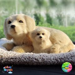 Thú Bông Chó Mèo Sói Gấu Đôi Mẹ Con Khử Mùi Không Khí - Đồ Trang Trí Xe Hơi Hút Ẩm Than Hoạt Tính Dễ Thương