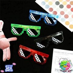 Kính Mắt LED 6 Chấm Thuglife MINECRAFT - Thời Trang Sắc Màu Độc Đáo, Phù Hợp Nam Nữ, Hot Trend 2021