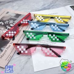 Kính Mắt Thug Life Minecraft 6 Chấm - Kiểu Dáng Độc Đáo, Phong Cách Thời Trang Nhiều Màu Sắc cho Nam Nữ